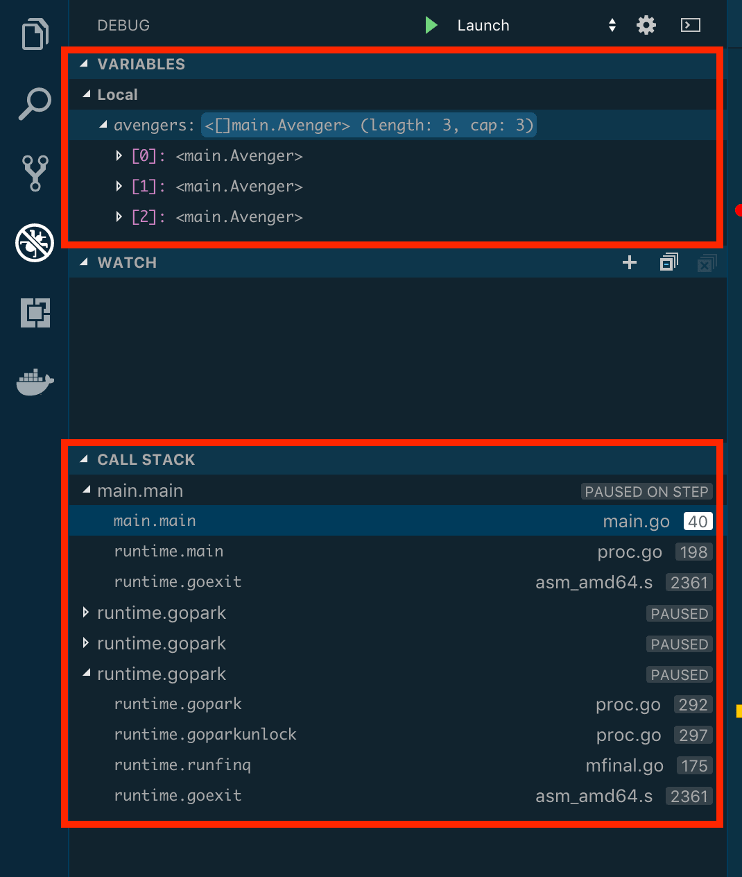 Debug-Golang