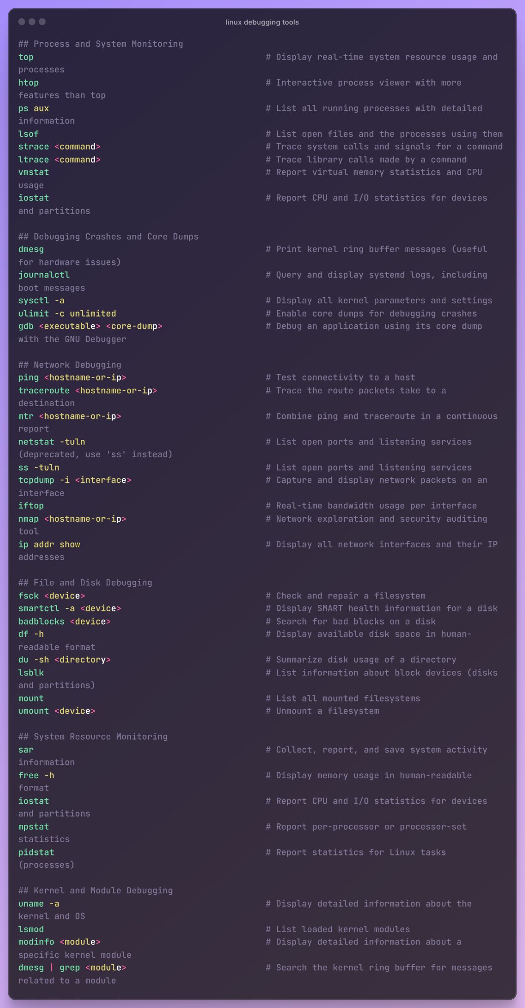 LinuxDebugTool